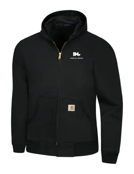 Carhartt Black Thermal Lined Duck Active Jacket w/Display Group Logo