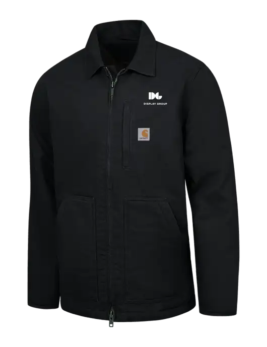 Carhartt Black Sherpa-Lined Coat w/Display Group Logo