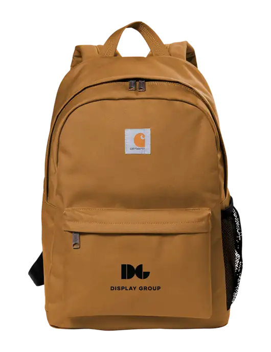 Carhartt Brown Canvas Backpack w/Display Group Logo