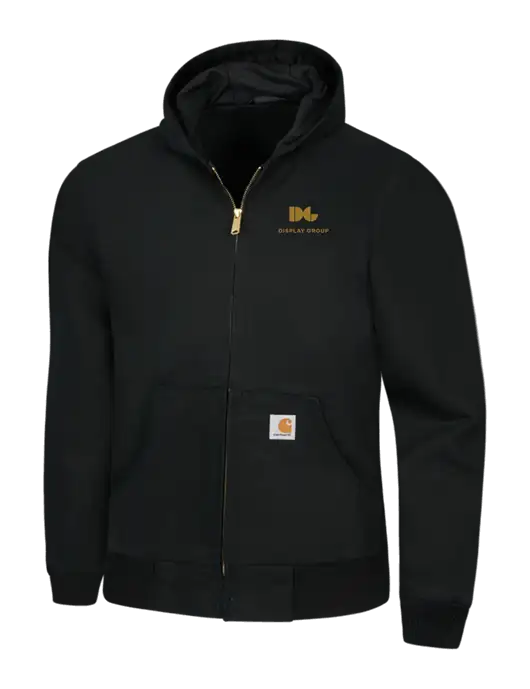 Carhartt Black Thermal Lined Duck Active Jacket w/Display Group Logo