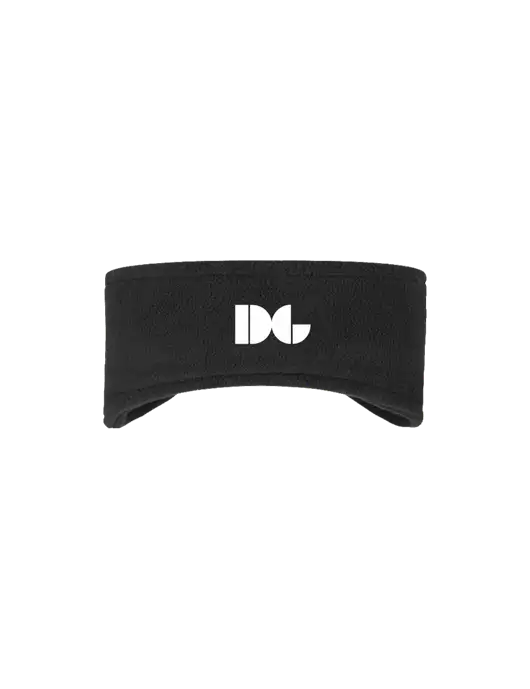 Black Stretch Fleece Headband w/DG Logo