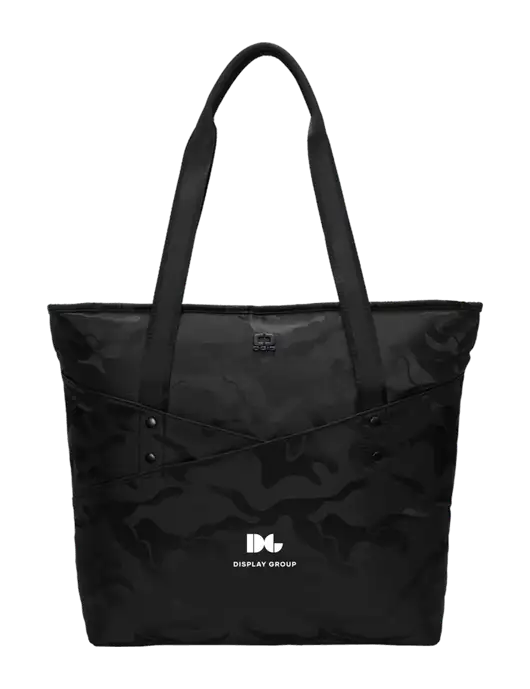OGIO Black Camo Downtown Tote 
 w/Display Group Logo