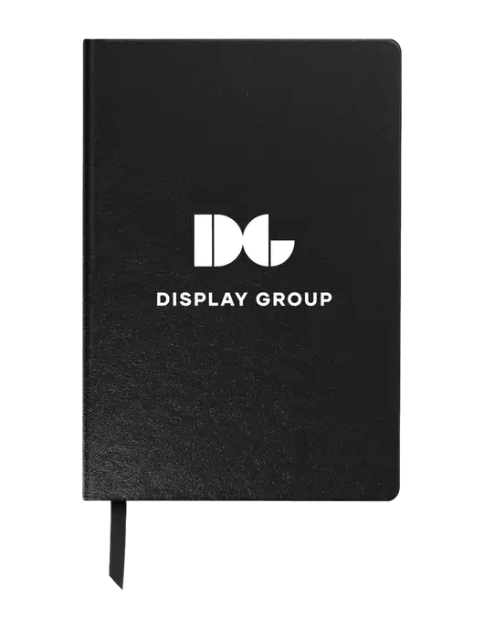 Achieve Black Hardcover Journal, 5.5 x 8.37 w/Display Group Logo