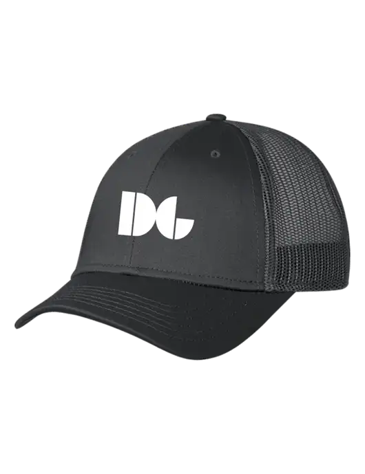 Charcoal Mesh Trucker Cap Snap Back w/DG Logo