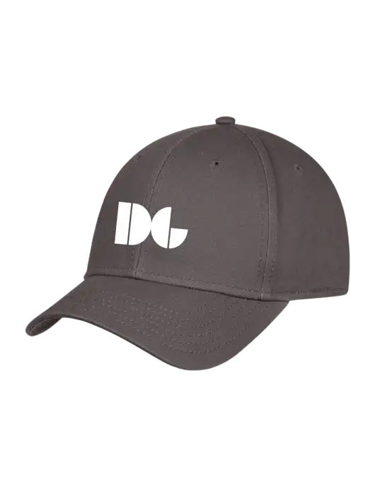 Charcoal Structured Cap Hook & Loop w/DG Logo