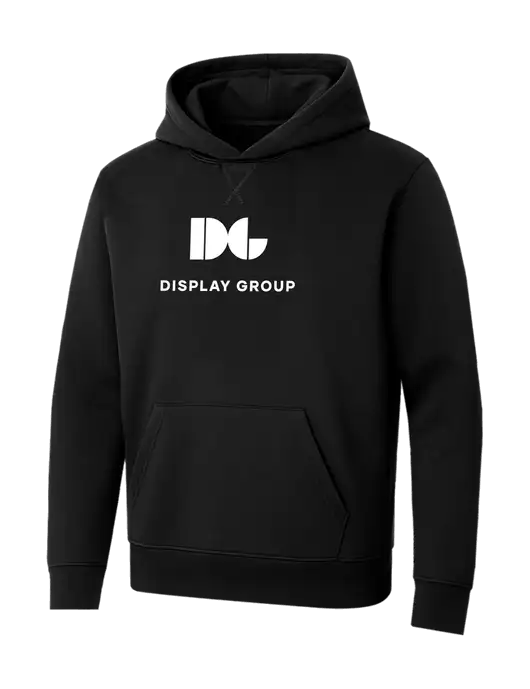 Allmade Deep Black Organic French Terry Pullover Hoodie w/Display Group Logo