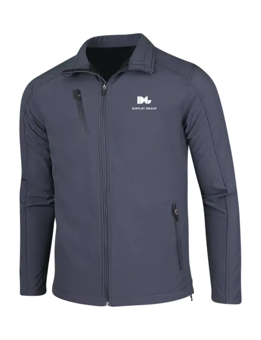Dark Grey Welded Softshell Jacket w/Display Group Logo