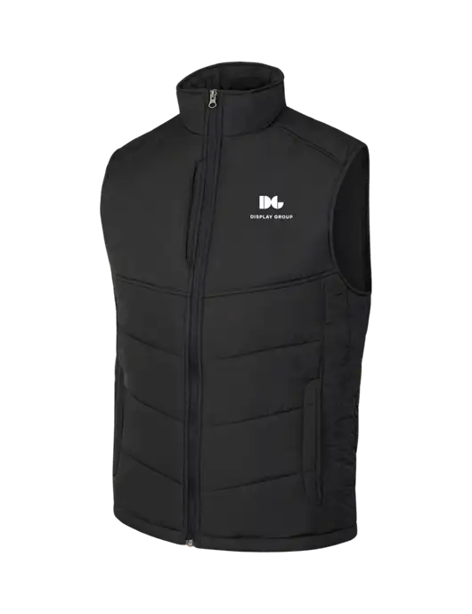 Black/Black Puffy Vest w/Display Group Logo