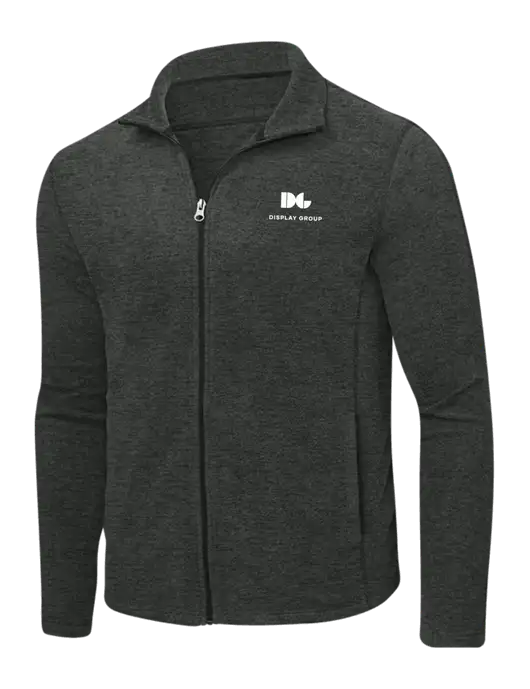 Charcoal Heather Microfleece Full-Zip Jacket w/Display Group Logo