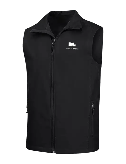 Black Core Soft Shell Vest w/Display Group Logo