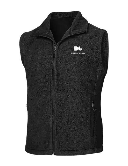 Black Fleece Vest w/Display Group Logo