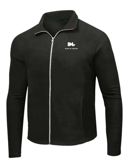 Black Microfleece Jacket w/Display Group Logo