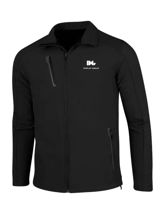 Black Welded Softshell Jacket w/Display Group Logo
