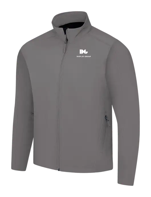 Medium Grey Core Soft Shell Jacket w/Display Group Logo