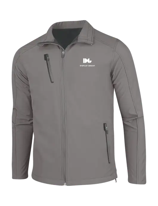 Medium Grey Welded Softshell Jacket w/Display Group Logo