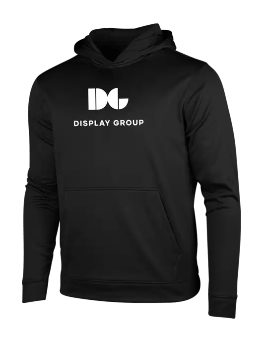 Black Fleece Sport-Wick Hooded Pullover w/Display Group Logo