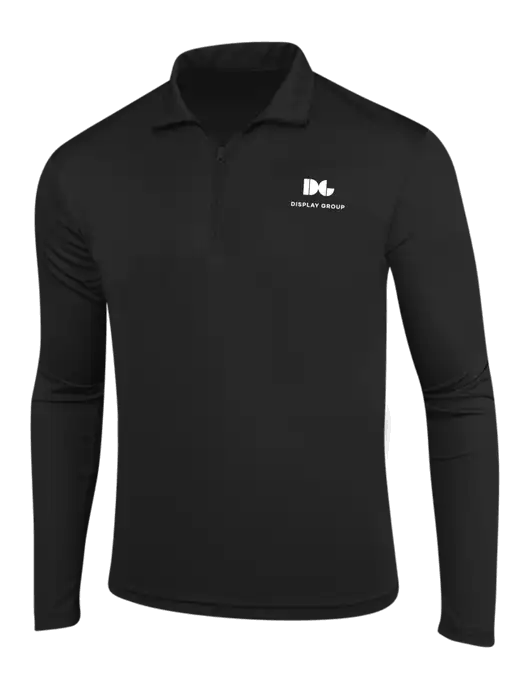 Black PosiCharge Competitor 1/4 Zip Pullover w/Display Group Logo