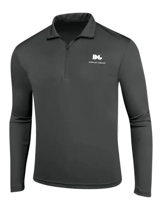 Dark Grey PosiCharge Competitor 1/4 Zip Pullover w/Display Group Logo