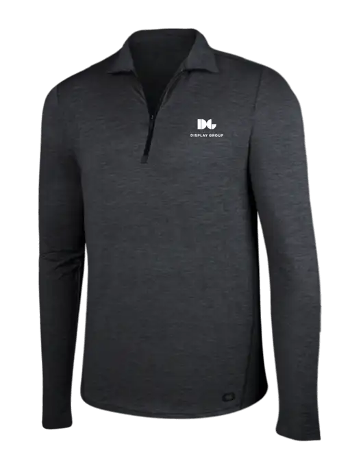OGIO Blacktop Heather Endurance Force 1/4 Zip w/Display Group Logo
