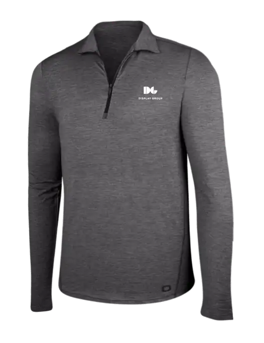 OGIO Gear Grey Heather Endurance Force 1/4 Zip w/Display Group Logo