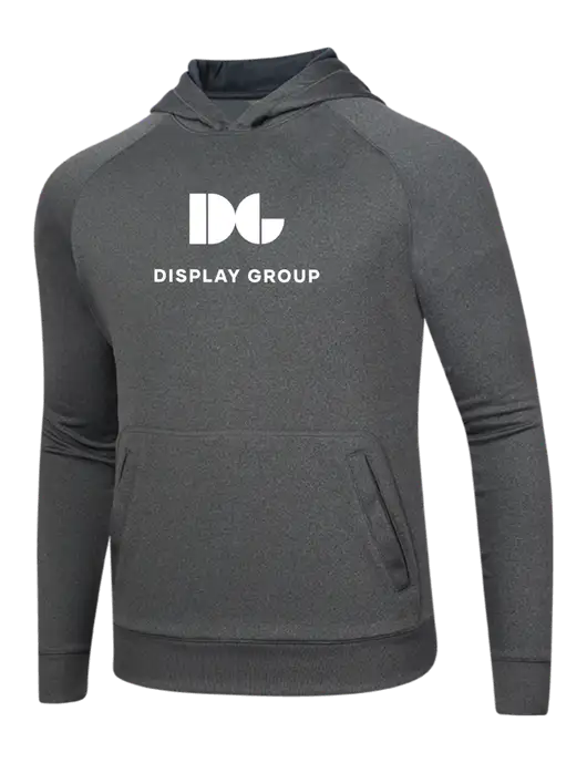 Tech Graphite Heather Fleece Hooded Sweatshirt w/Display Group Logo