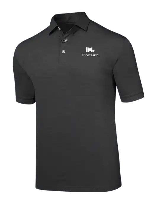 Callaway Black Fashion Tonal Polo w/Display Group Logo