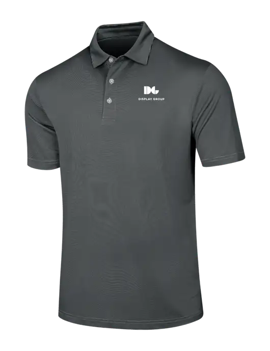 Callaway Black Fine Line Stripe Polo w/Display Group Logo