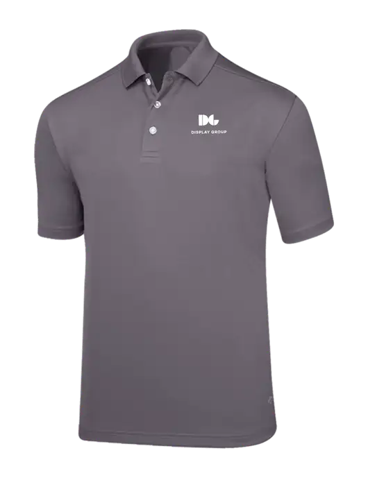 Callaway Core Medium Grey Performance Polo w/Display Group Logo