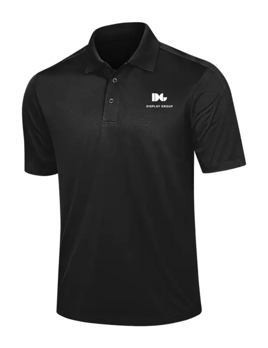 Black Diamond Textured Jacquard Polo w/Display Group Logo