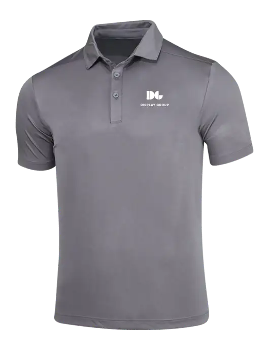 Dark Smoke Grey Posi-UV Pro Polo w/Display Group Logo