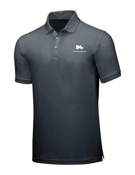 Dark Grey Core Classic Pique w/Display Group Logo