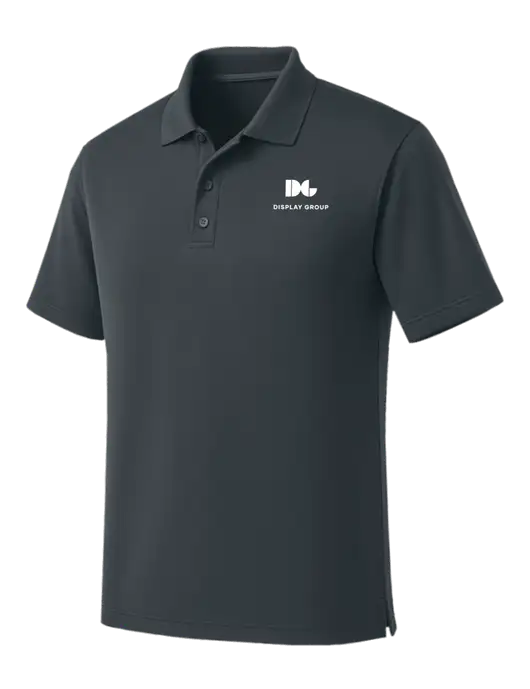 Dark Grey Dry Zone UV Micro Mesh Polo w/Display Group Logo