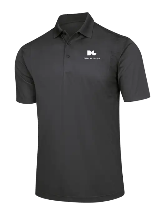 Dark Grey Micropique Sport-Wick Polo w/Display Group Logo