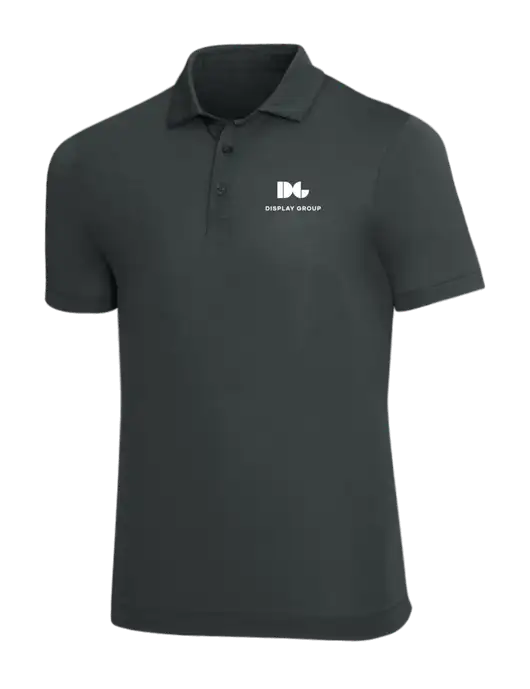 Mercer+Mettle Dark Grey Stretch Jersey Polo w/Display Group Logo