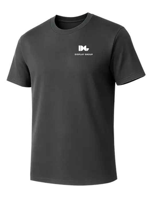Allmade Charcoal Grey Organic Cotton Tee w/Display Group Logo