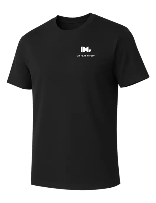 Allmade Deep Black Organic Cotton Tee w/Display Group Logo