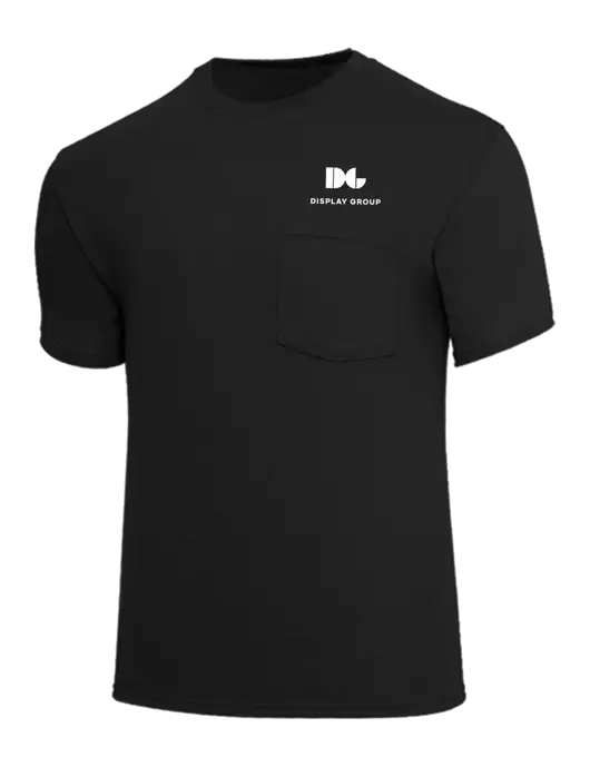 Core Blend Black Pocket T-Shirt w/Display Group Logo