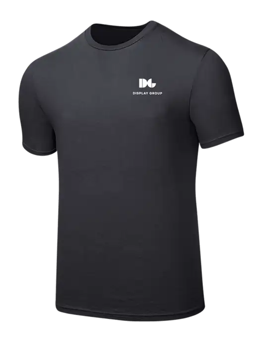 Seriously Soft Charcoal T-Shirt w/Display Group Logo