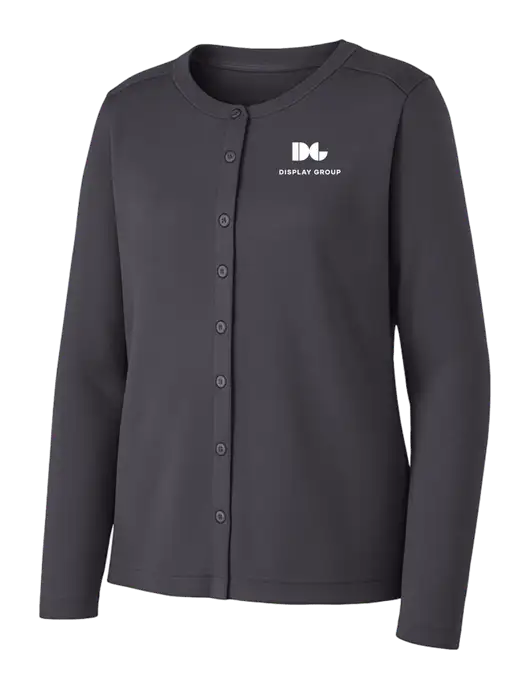 Grey Smoke Womens Concept Stretch Button-Front Cardigan Sweater w/Display Group Logo