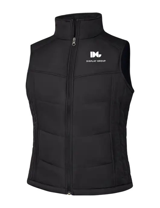 Womens Black/Black Vest w/Display Group Logo