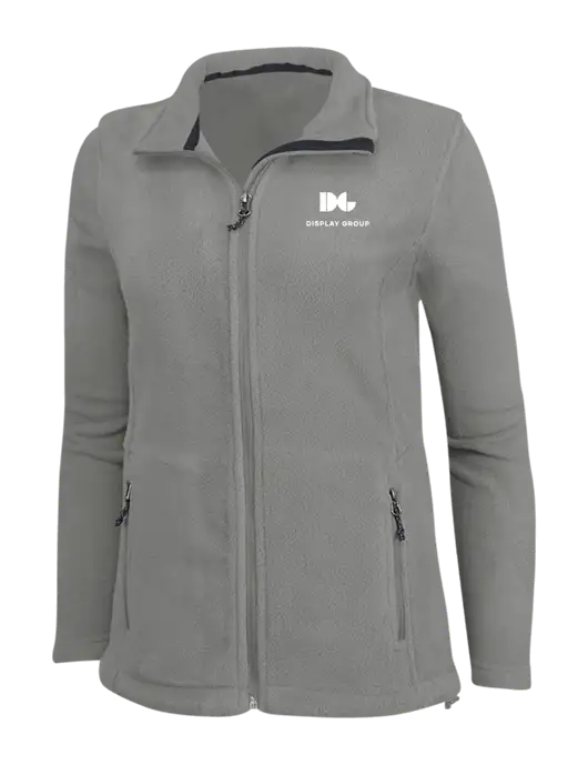 Womens Medium Grey Fleece Jacket w/Display Group Logo