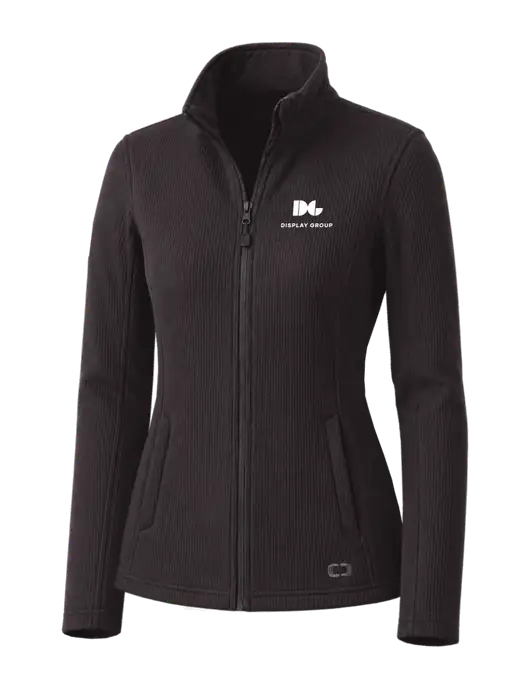 OGIO Blacktop Womens Grit Fleece Jacket w/Display Group Logo