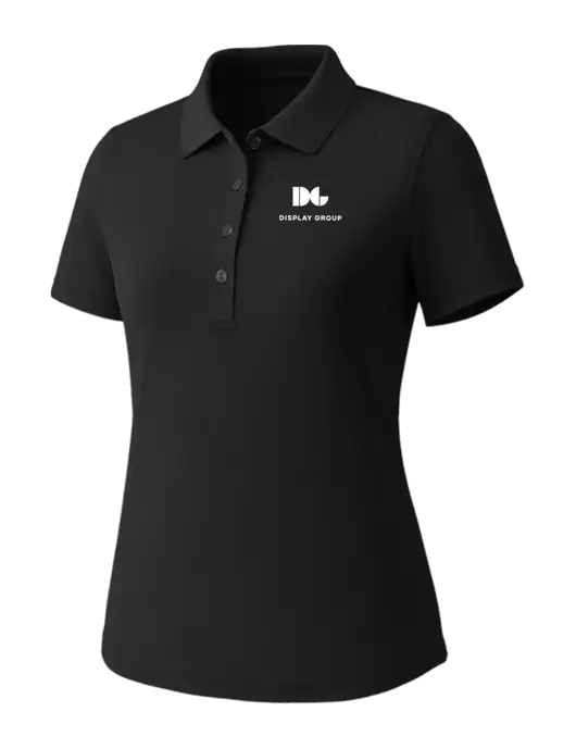 Callaway Womens Core Black Performance Polo w/Display Group Logo
