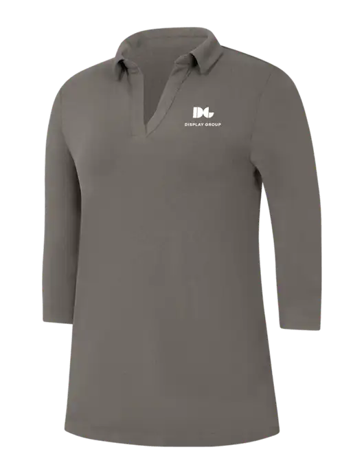 Womens Dark Grey Luxe Knit Tunic w/Display Group Logo