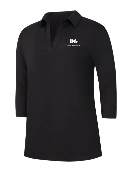 Womens Black Luxe Knit Tunic w/Display Group Logo