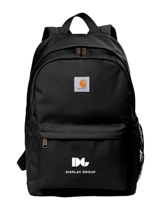 Carhartt Black Canvas Backpack w/Display Group Logo