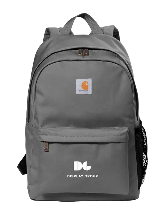 Carhartt Grey Canvas Backpack w/Display Group Logo