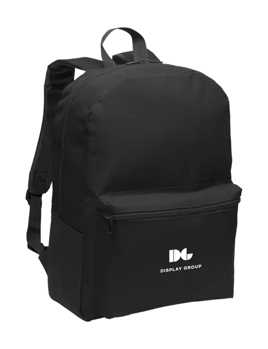 Casual Black Lightweight Laptop Backpack w/Display Group Logo