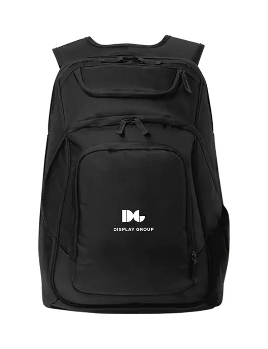 Executive Black Laptop Backpack w/Display Group Logo