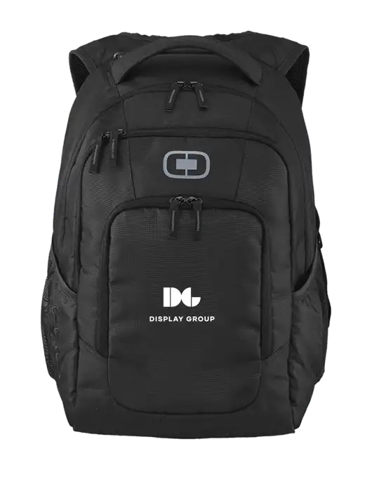 OGIO Black Logan Laptop Backpack
 w/Display Group Logo